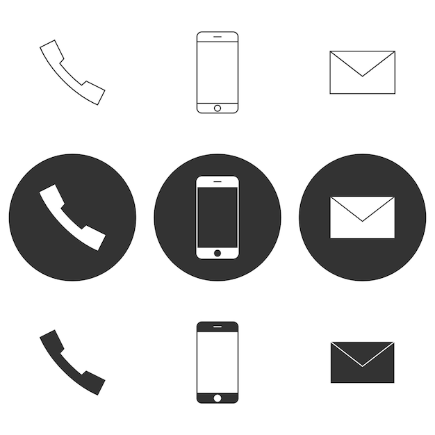 Ilustración vectorial en el teléfono temático