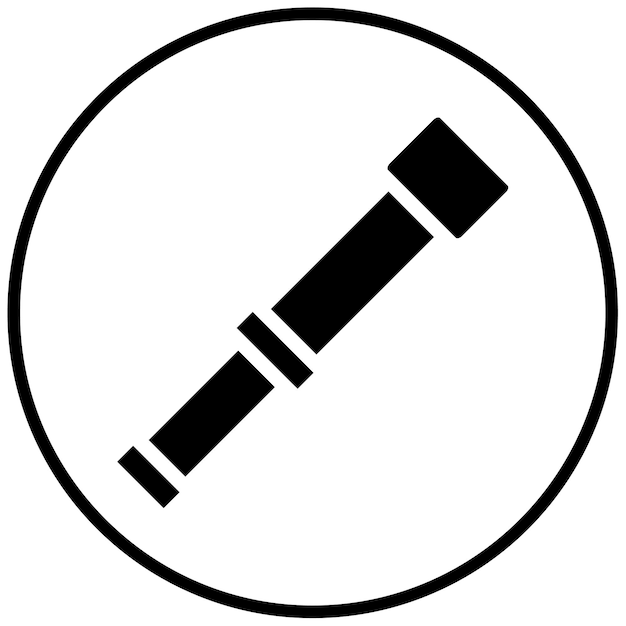 Ilustración vectorial del telescopio