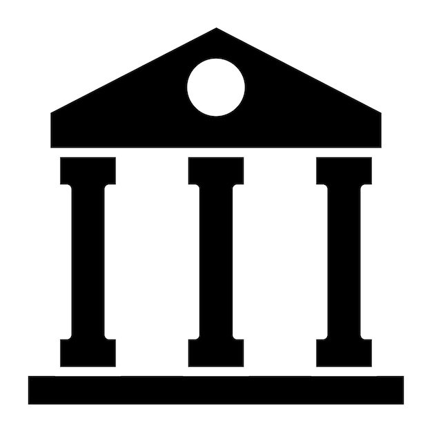 Ilustración vectorial del templo griego