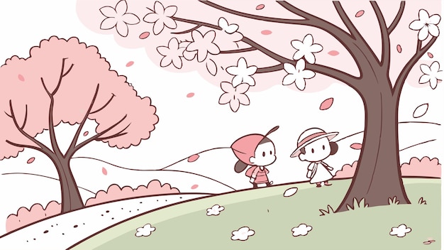 Ilustración vectorial de la temporada de Sakura elementos de la flor de cerezo
