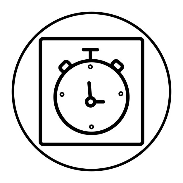Ilustración vectorial del temporizador