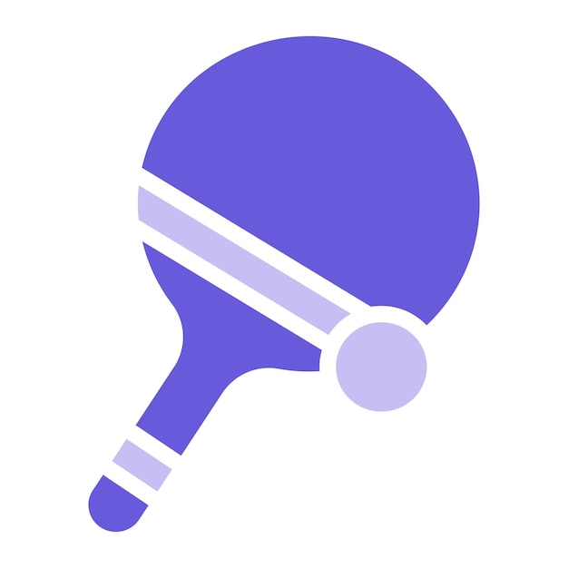 Ilustración vectorial de tenis de mesa