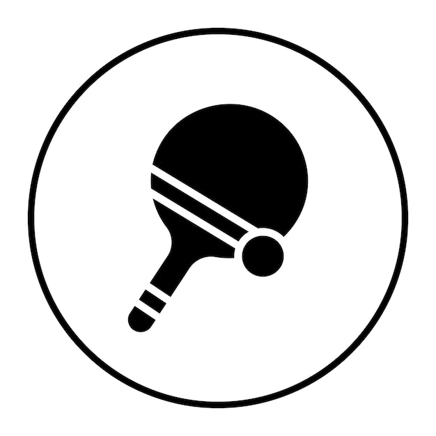 Ilustración vectorial de tenis de mesa