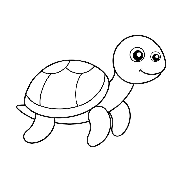 Vector ilustración vectorial tercial en blanco y negro para libro de colorear