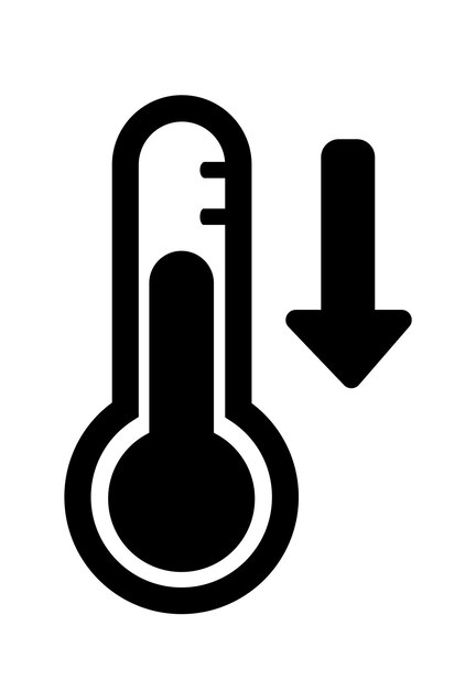 ilustración vectorial de un termómetro sobre un fondo transparente