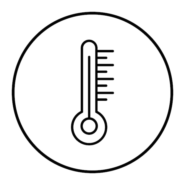 Ilustración vectorial del termómetro