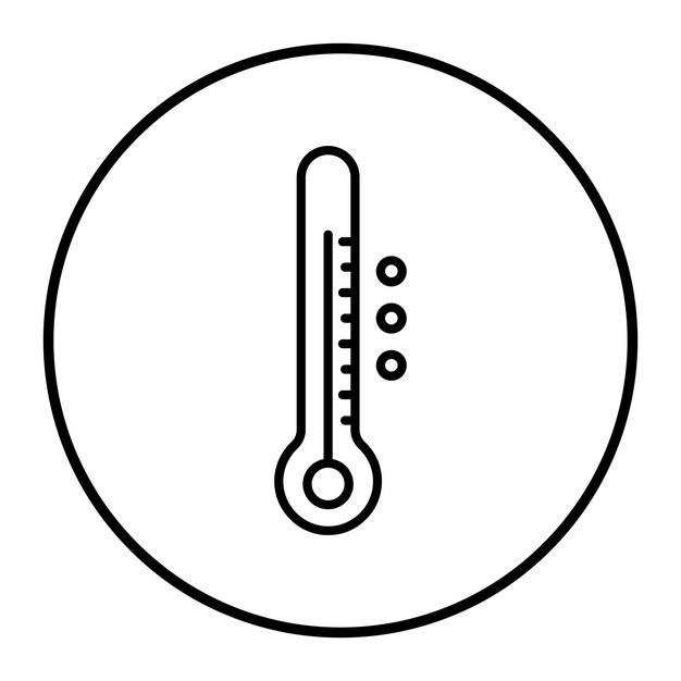 Ilustración vectorial del termómetro
