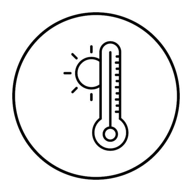 Ilustración vectorial del termómetro