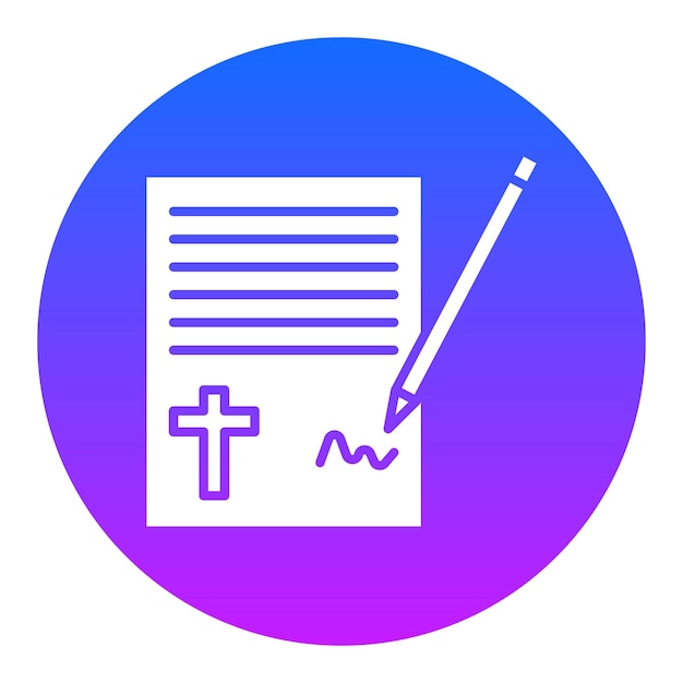 Ilustración vectorial del testamento