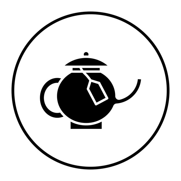 Ilustración vectorial de la tetera
