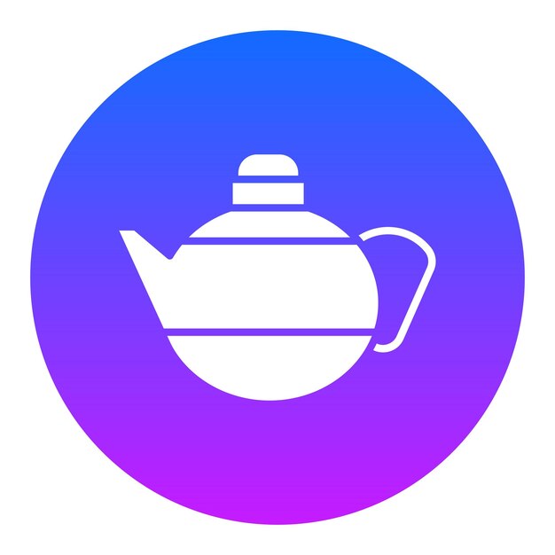 Ilustración vectorial de la tetera