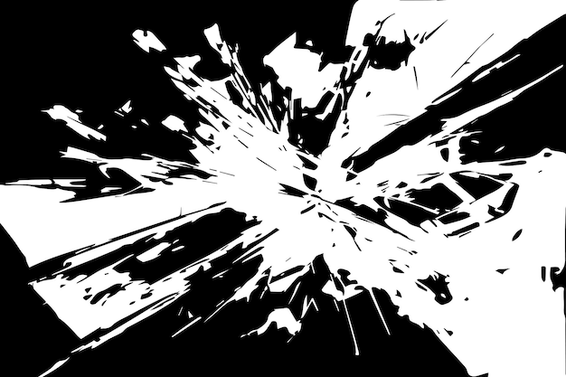 Ilustración vectorial de textura abstracta negra sobre fondo blanco textura negra y blanca