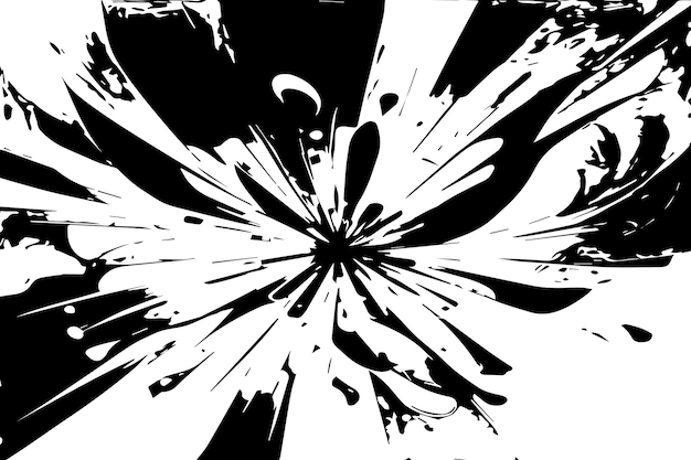 Ilustración vectorial de textura abstracta negra sobre fondo blanco textura negra y blanca