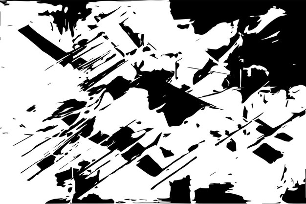 Ilustración vectorial de textura abstracta negra sobre fondo blanco textura negra y blanca