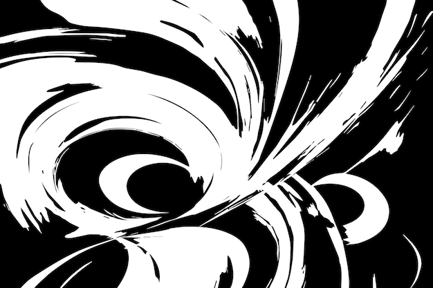 Ilustración vectorial de textura abstracta negra sobre fondo blanco textura negra y blanca