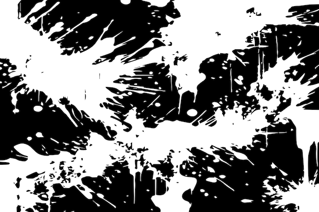 Ilustración vectorial de textura abstracta negra sobre fondo blanco textura negra y blanca
