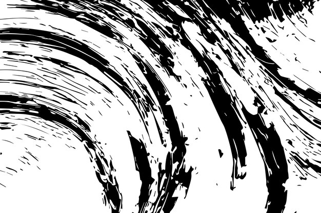 Ilustración vectorial de textura abstracta negra sobre fondo blanco textura negra y blanca