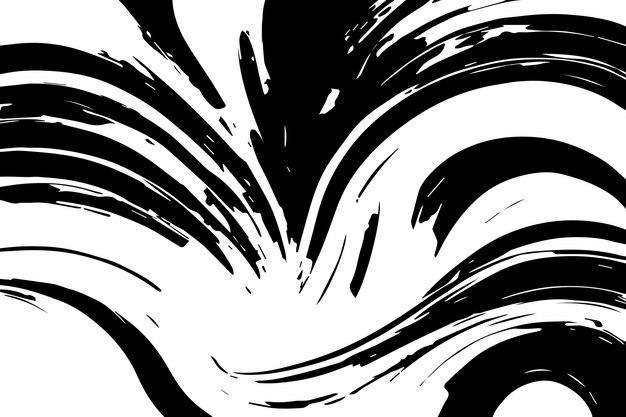 Ilustración vectorial de textura abstracta negra sobre fondo blanco textura negra y blanca