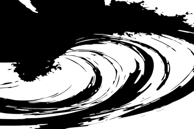 Ilustración vectorial de textura abstracta negra sobre fondo blanco textura negra y blanca