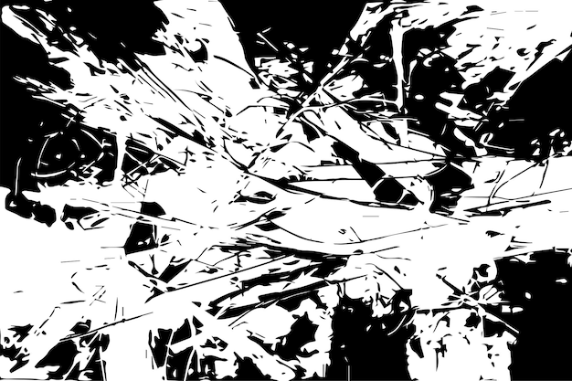 Ilustración vectorial de textura abstracta negra sobre fondo blanco textura negra y blanca