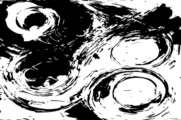 Ilustración vectorial de textura abstracta negra sobre fondo blanco textura negra y blanca