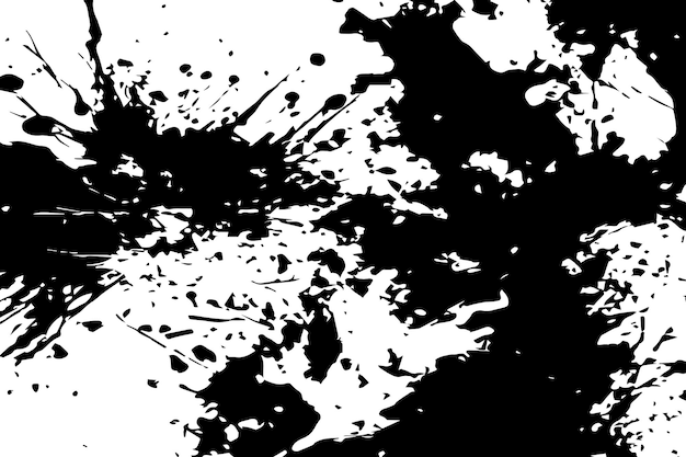 Ilustración vectorial de una textura abstracta negra sobre un fondo blanco