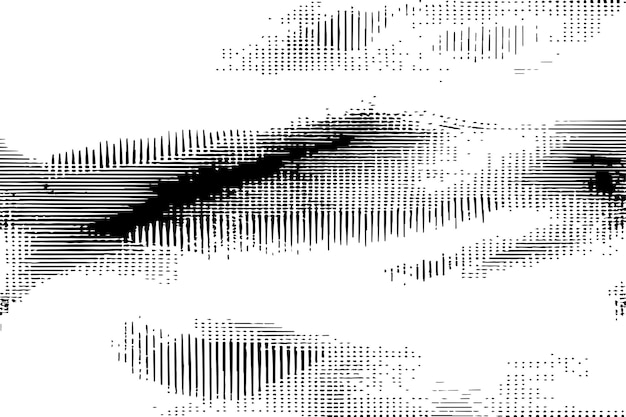 Ilustración vectorial de la textura digital negra sobre un fondo blanco