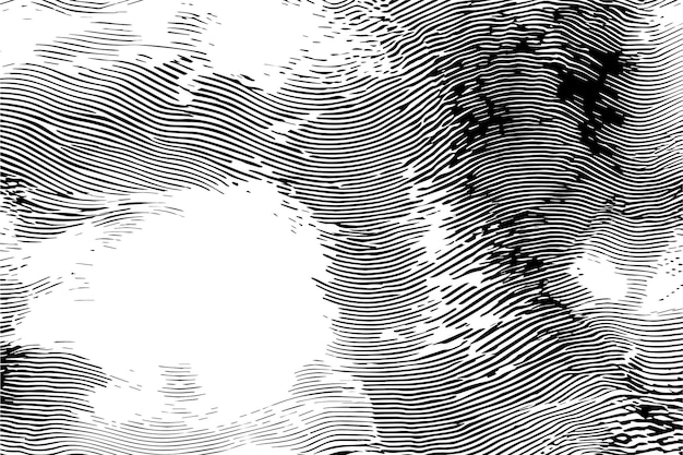 Ilustración vectorial de la textura digital negra sobre un fondo blanco