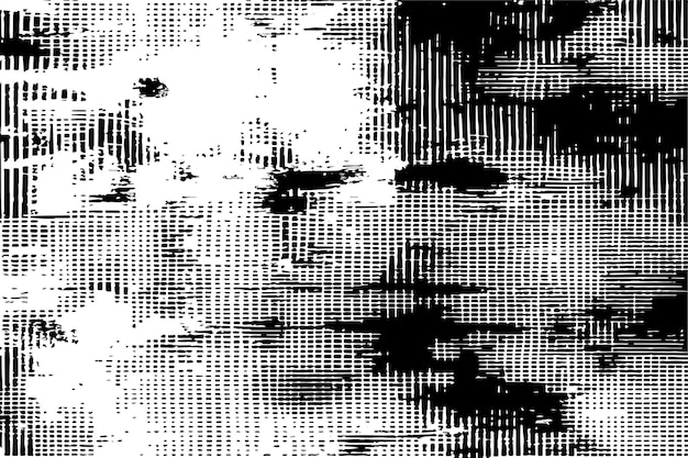 Ilustración vectorial de la textura digital negra sobre un fondo blanco