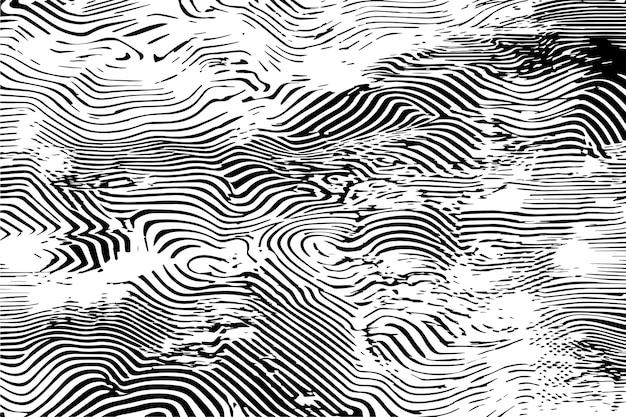 Ilustración vectorial de la textura digital negra sobre un fondo blanco