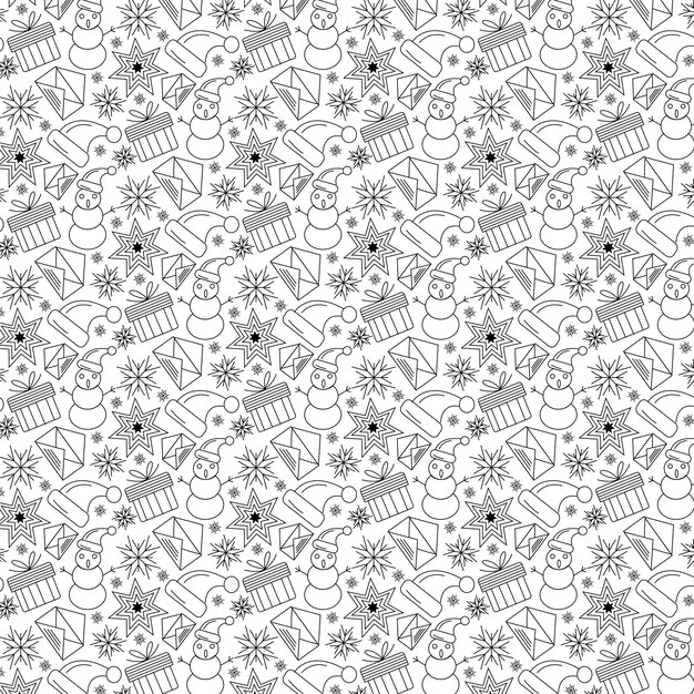 Ilustración vectorial de textura de fondo del patrón de Navidad
