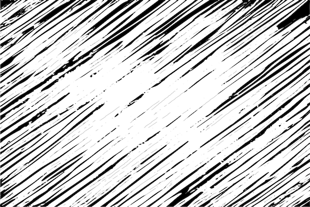 Ilustración vectorial de una textura grunge delineada en negro con aspecto texturizado fondo blanco