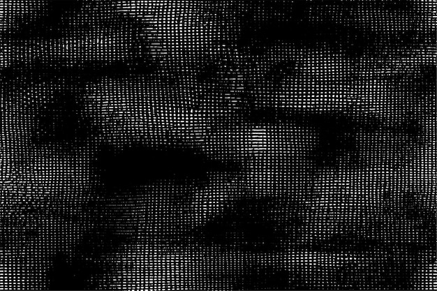 Ilustración vectorial de una textura grunge delineada en negro sobre fondo blanco