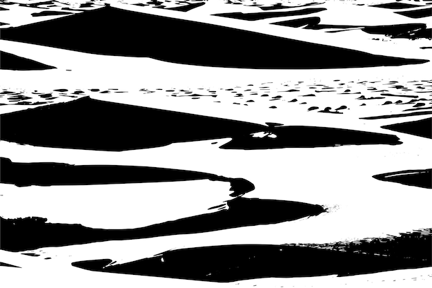 Ilustración vectorial de textura negra de las dunas de arena del desierto