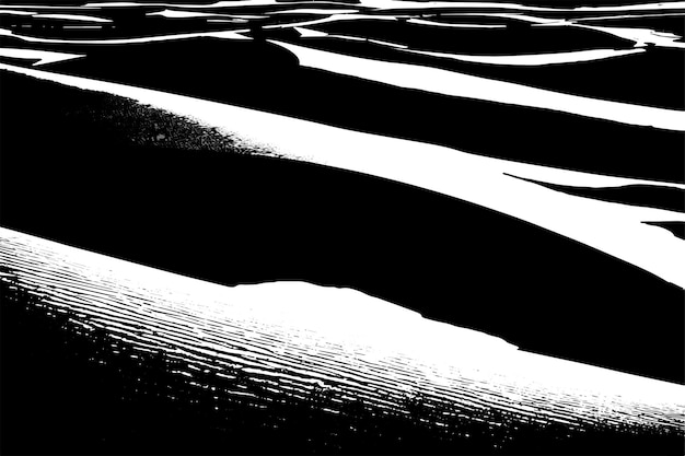 Ilustración vectorial de textura negra de las dunas de arena del desierto