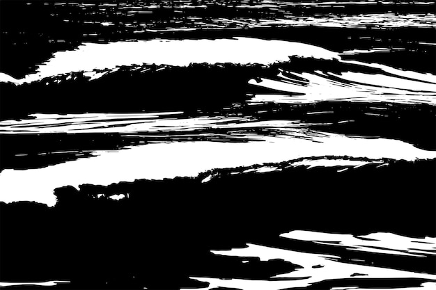 Ilustración vectorial de textura negra de onda de agua textura de onda en blanco y negro