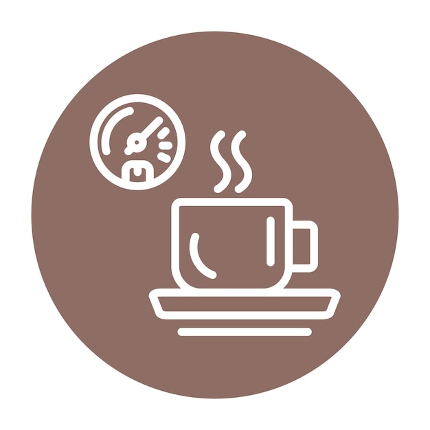 Ilustración vectorial del tiempo del café
