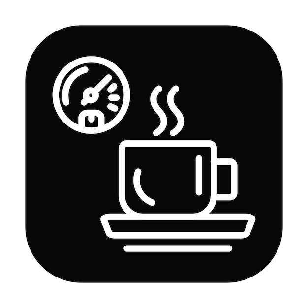 Ilustración vectorial del tiempo del café