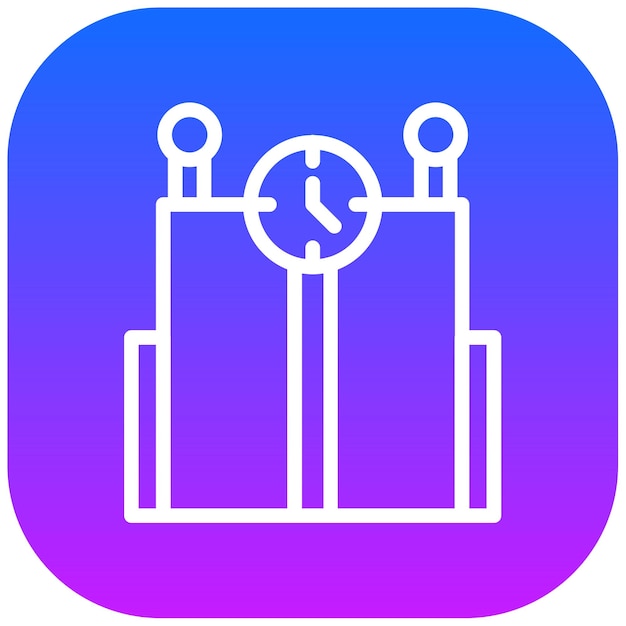 Ilustración vectorial del tiempo de la máquina