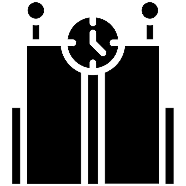 Ilustración vectorial del tiempo de la máquina