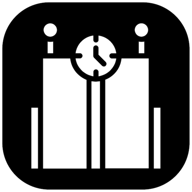 Ilustración vectorial del tiempo de la máquina