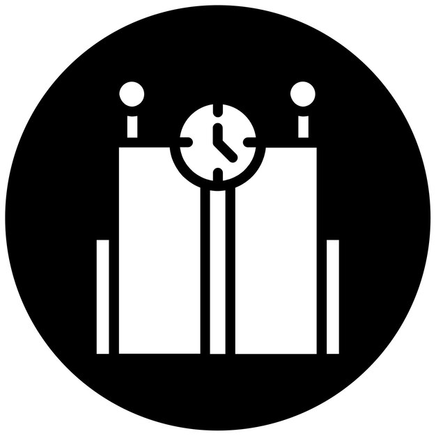 Ilustración vectorial del tiempo de la máquina
