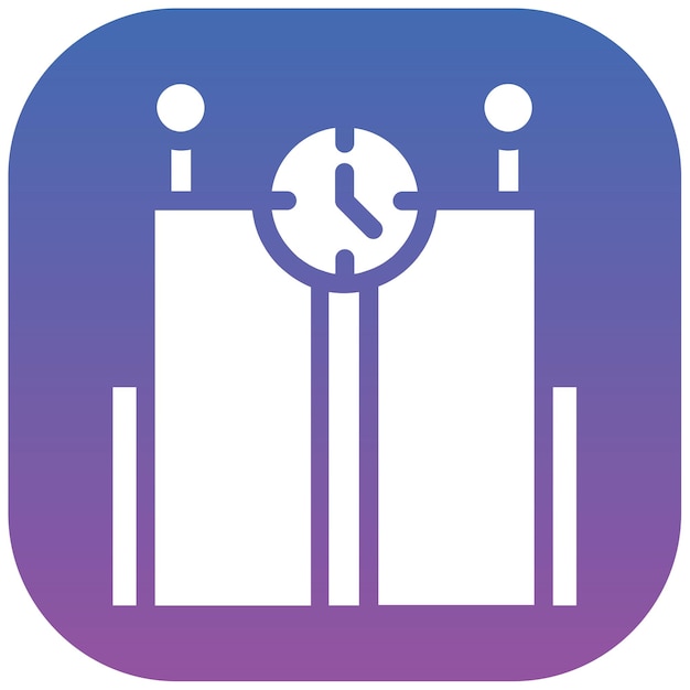 Ilustración vectorial del tiempo de la máquina