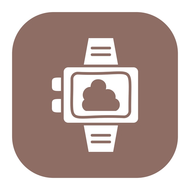 Ilustración vectorial del tiempo para relojes inteligentes