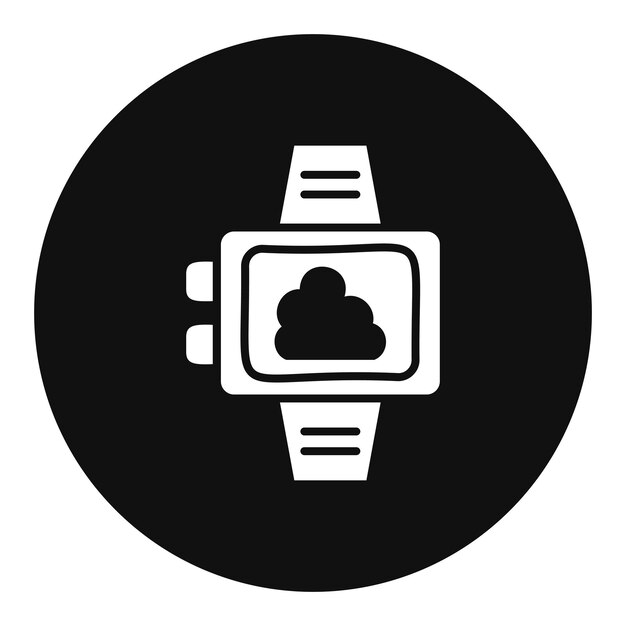 Ilustración vectorial del tiempo para relojes inteligentes