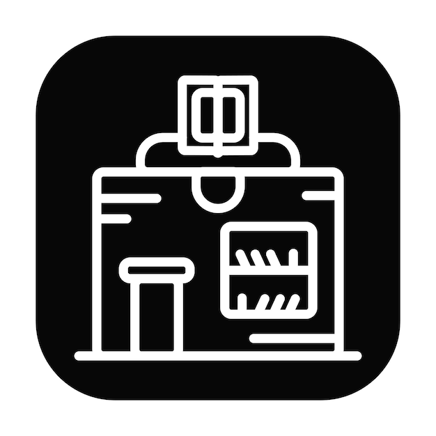 Ilustración vectorial de la tienda de libros