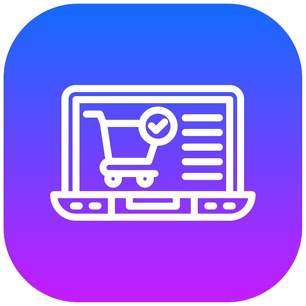Ilustración vectorial de la tienda en línea