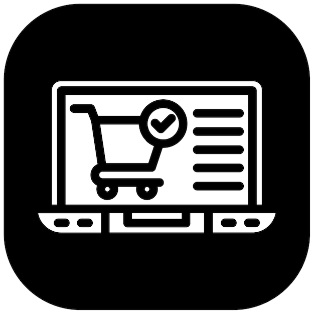 Ilustración vectorial de la tienda en línea