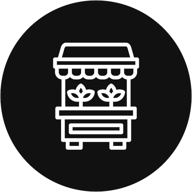 Ilustración vectorial de la tienda de plantas