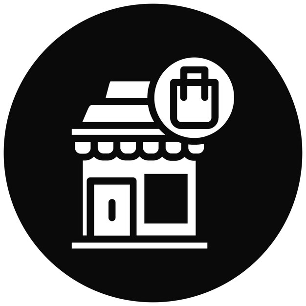 Ilustración vectorial de la tienda de regalos